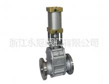 不鏽(xiù)鋼氣動(dòng)陶瓷雙(shuāng)閘闆閥(fá)Z644TC