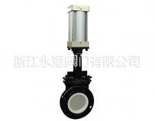 氣動陶瓷刀閘閥(fa)PZ673TC