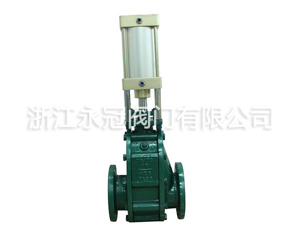 氣動陶瓷(ci)雙閘閥閥(fá)Z644TC