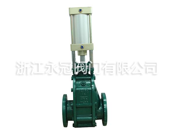 氣(qi)動陶瓷(cí)雙閘閥(fa)Z644TC