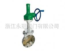 手動傘(san)齒輪不鏽鋼刀(dāo)閘閥PZ573W