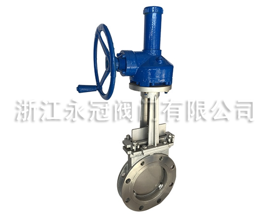 手動傘齒輪刀閘(zhá)閥 手動傘齒輪刀(dāo)閘閥