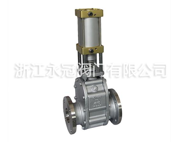 氣動陶(táo)瓷雙閘闆閥 氣(qì)動陶瓷雙閘闆(pan)閥